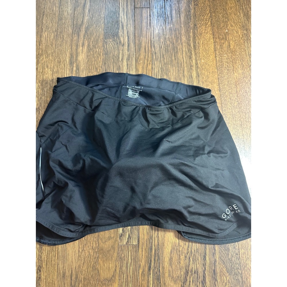 Gore Bike Wear Womens Padded Cycling Skort Black Size L Large TPATSK Reflective